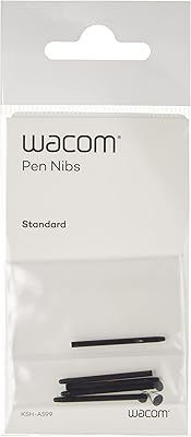 Stylos wacom noirs 5 pièces