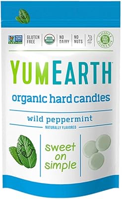 Earth yum, bonbons durs biologiques, herbe à chat, 93,5 g paquet de 1