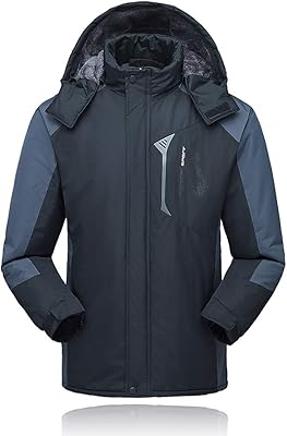 Veste d'hiver imperméable pour homme, manteau d'extérieur coupe-vent en polaire, veste de ski
