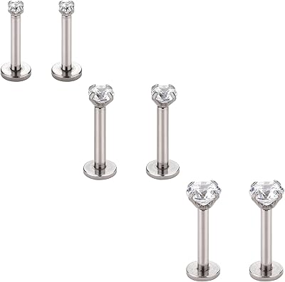 16 grammes 2 3 4 mm zircone cubique triple hélice avant oreille cartilage