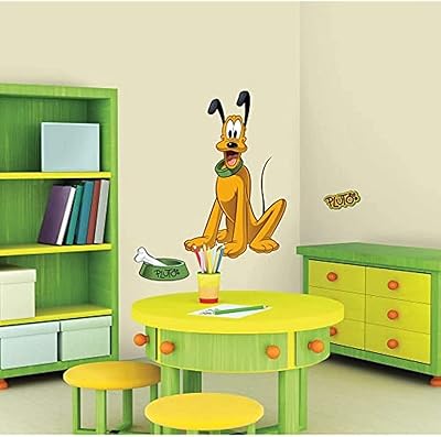 Sticker mural géant room mates disney pluto, multicolore, rmk1511gm