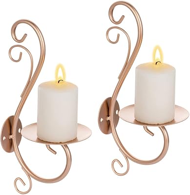 Bougeoir mural en forme de vigne en fer zikiki, bougeoir mural pour décoration