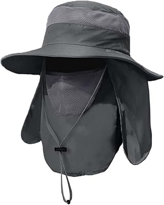 Chapeau de pêche wawasia pour hommes avec couvre-cou, chapeau pare-soleil extérieur upf 50+