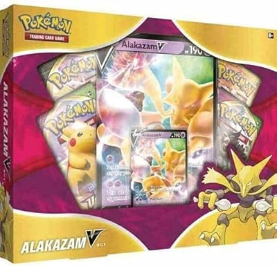 Pokemon tcg alakazam v box épée et bouclier vivid folded - 4 booster
