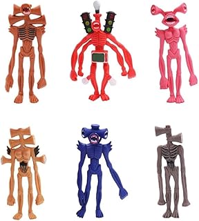 Ensemble de jouets figurines d'anime aber linn siren head, 6 pièces - jouets