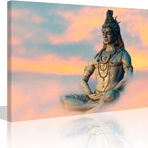 Tumovo peinture murale indienne seigneur shiva pour salon, toile mahakal, 1 pièce d'art pour murs de maison, décoration d'intérieur, encadrée, tendue dans une galerie, prête à être accrochée (30,5 x 45,7 cm). Des produits variés pour tous les besoins sur Diaytar Sénégal