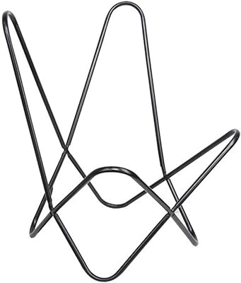 Chaise papillon en cuir marron faite à la main avec cadre en acier enduit de poudre iha (housse de chaise papillon) (housse de chaise papillon) (cadre de chaise papillon). Le e-commerce qui respecte votre pouvoir d'achat : Diaytar