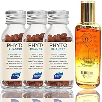 Huile capillaire pure tiwassi plus 3 bouteilles phyto pour la perte de cheveux