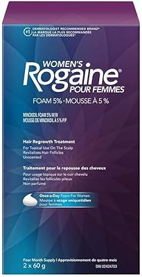 Mousse minoxidil 5 % rogaine pour femmes - 2 x 60 g