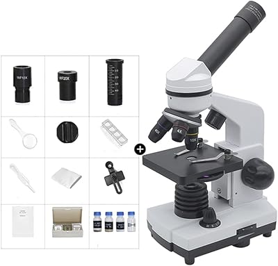 Accessoires smicroscope pour adultes microscope biologique étudiant 1600x, 50 lames avec microscope monoculaire led, lentille de microscope électronique numérique usb 2mp (couleur : 1 jeu). Diaytar Sénégal : Votre destination e-commerce pour des produits de qualité à prix discount