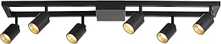 Lampe led carrée vedalite 7w avec 6 ampoules à têtes rotatives 3000k lampe