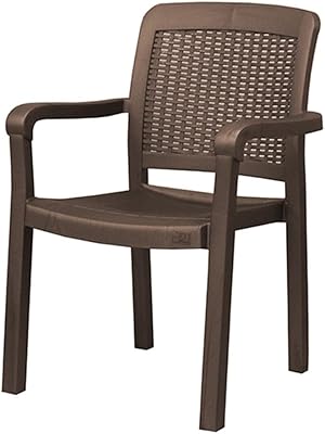 Chaise de jardin d'extérieur en plastique danube home résistante aux uv