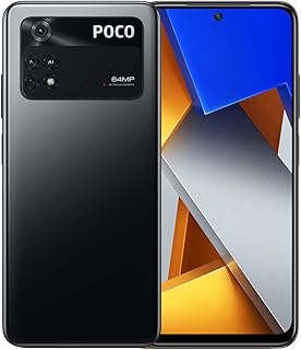 Téléphone portable double sim xiaomi poco m4 pro, couleur noire avec fonction nfc
