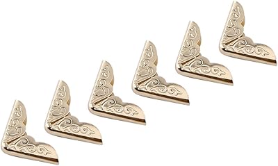 100pcs protecteurs d'angle de livre antique en métal jaune vintage scrapbooking