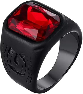 Bague en acier inoxydable poli avec cloches jaunes pour hommes et garçons, métal