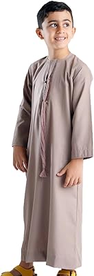 Kandora arabe thobe pour enfants de yathrib beige thobe dishdasha vêtements