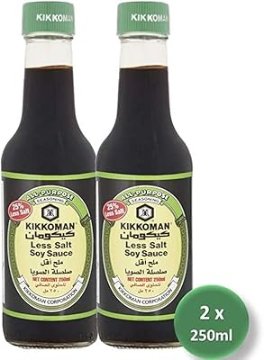Sauce soja kikkoman à faible teneur en sodium, 250 ml, paquet de 2