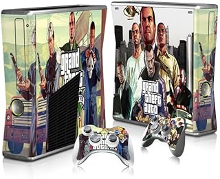 Aesmart - grands theft autos gta skin sticker decal cover pour xboxs 360