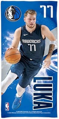 Serviette de plage luka doncic dallas mavericks sous licence officielle northwest 28" x