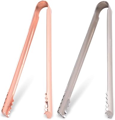 Pince à glace en acier inoxydable or rose, langue de cuisine, classeur alimentaire