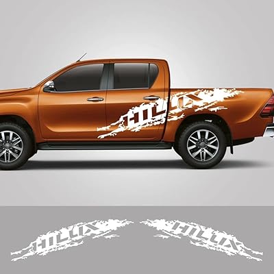 Autocollants latéraux de carrosserie asap pour toyota hilux revo et vigo