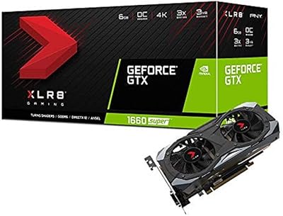 Carte graphique pny geforce gtx 1660 super 6 go à ventilateur unique vcg16606sdfmpb-o