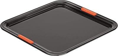 Plaque de cuisson antiadhésive rectangulaire le creuset 31 cm noir