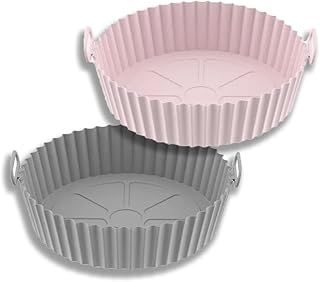 Pot en silicone pour friteuse à air, 2 pièces, doublures de friteuse à