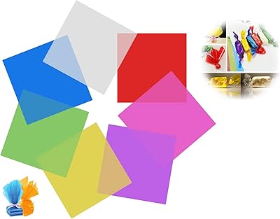 Fournitures de fête pour emballage de bonbons, 120 feuilles de cellophane colorées