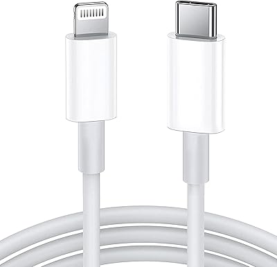 Câble usb c vers lightning 2 m [certifié mfi] compatible avec apple iphone
