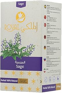 Thé naturel à la sauge royale, paquet de 20 sachets, tisane pour renforcer