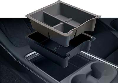 Organisateur de plateau de console centrale goa en silicone lavable tesla model 3 model y 2021 avec nouveau plateau de console model 3 model y (3 sections, gris). Diaytar Sénégal : Diversité produits, unité de prix bas
