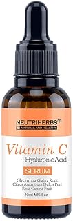 Sérum visage nutriherbs à la vitamine c avec acide hyaluronique, correcteur de taches