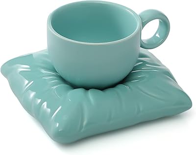 Ensemble de tasses et sous-verres sweet mug (bleu tiffany)