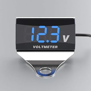 Testeur de tension numérique de moto dc 10-150v, testeur de tension à affichage