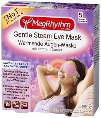 Masque pour les yeux chauffant doux à la vapeur megrithm lavande paquet