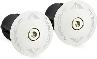 Bouchons d'extrémité de barre en alliage mark - 2 pièces par jeu (blanc)