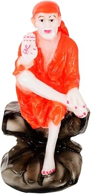 Idole du seigneur sai baba en polyrésine de taille moyenne pour pièce d'exposition