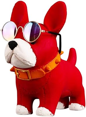 Statue de bouledogue individuel modèle animal français sculpture en résine décoration