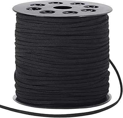 Cordon en daim castowave 2,6 mm, 100 mètres de cordon plat en simili