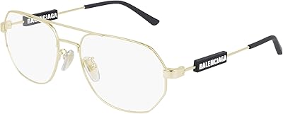 Monture de lunettes unisexe couleur or 57 18 145 bb0117o or
