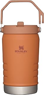 Pichet à eau stanley ice-flo en acier inoxydable avec paille, bouteille d'eau isolée