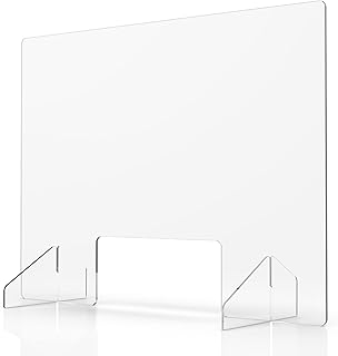 Protection contre les éternuements de bureau - barrière de protection en plastique plexiglas pour bureau - protecteur de bureau en plexiglas - écrans faciaux en acrylique transparent pour la protection contre les germes. Plus de choix, moins de dépenses avec Diaytar