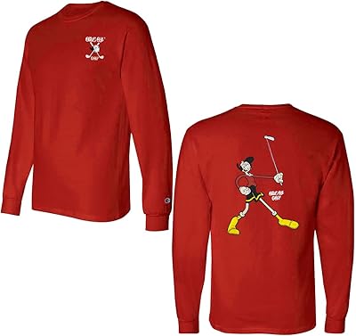 T-shirt à manches longues unisexe en coton popeye olive oyl golf