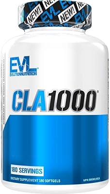 Evolution nutrition, cla1000, contrôle du poids non stimulant, 180 gélules vendues par royalista