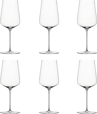 Ensemble de verres à vin en cristal italien idelita - 6 pièces