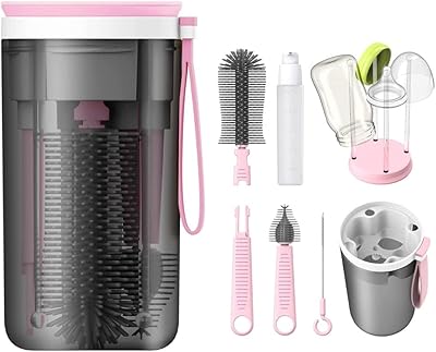 Ensemble de brosses à biberons de voyage portables kit de nettoyage avec brosse