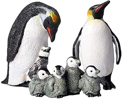 Jouets pingouins figurines d'animaux réalistes animaux du pôle nord en plastique pour noël