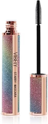 1 pièces mascara pour cils scintillants starlight imperméable mascara en fibre de soie