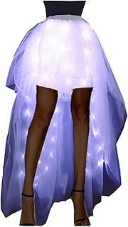 Jupe en tulle arc-en-ciel pour filles avec jupe de ballet en tulle éclairée
